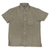 Men's cotton blend shirt, 'Classic Man in Umber' - Men's Short Sleeve Cotton Blend Shirt in Umber from India (image 2a) thumbail