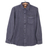 Men's cotton shirt, 'Casual Flair in Charcoal' - Men's Long-Sleeve Cotton Shirt in Slate from India