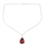 Halskette mit Rhodonit-Anhänger - Natürliche Rhodonit-Anhänger-Halskette aus Indien