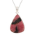 Rhodonite pendant necklace, 'Calming Earth' - Natural Rhodonite Pendant Necklace from India