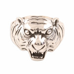 Men's sterling silver ring, 'Ferocious Tiger' - Men's Sterling Silver Tiger Ring Crafted in India