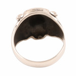 Men's sterling silver ring, 'Ferocious Tiger' - Men's Sterling Silver Tiger Ring Crafted in India