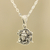 Collar colgante de plata de ley - Collar con colgante de plata de ley Shiva Om de la India
