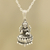 Sterling silver pendant necklace, 'Glorious Lakshmi' - Hindu Sterling Silver Pendant Necklace from India thumbail