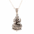 Sterling silver pendant necklace, 'Glorious Lakshmi' - Hindu Sterling Silver Pendant Necklace from India (image 2a) thumbail