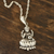 Sterling silver pendant necklace, 'Glorious Lakshmi' - Hindu Sterling Silver Pendant Necklace from India (image 2b) thumbail