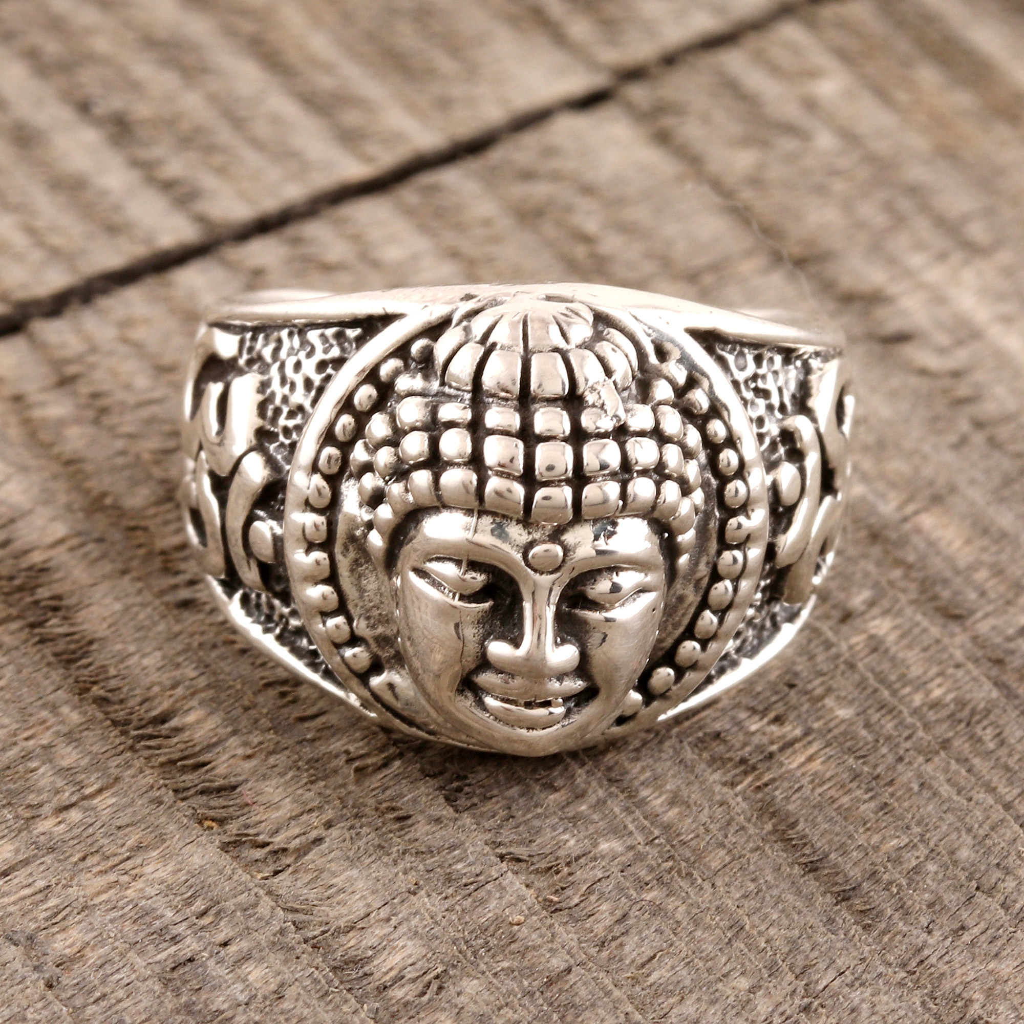 Buddah Amitabha Buddha Buddhism Sterling Silver .925 ring Jewelry Pick your size 