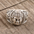 Sterling silver band ring, 'Meditating Buddha' - Sterling Silver Buddha Band Ring from India (image 2) thumbail