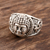 Sterling silver band ring, 'Meditating Buddha' - Sterling Silver Buddha Band Ring from India (image 2b) thumbail