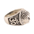 Sterling silver band ring, 'Meditating Buddha' - Sterling Silver Buddha Band Ring from India (image 2c) thumbail