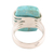 Reconstituted turquoise cocktail ring, 'Stunning Charm' - Reconstituted Turquoise Cocktail Ring from India (image 2d) thumbail