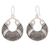 Sterling silver dangle earrings, 'Floral Descent' - Round Floral Sterling Silver Dangle Earrings from India thumbail