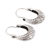 Sterling silver hoop earrings, 'Mystic Cradle' - Sterling Silver Hoop Earrings Crafted in India (image 2c) thumbail