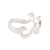 Sterling silver band ring, 'Waves and Style' - Wave Pattern Sterling Silver Band Ring Crafted in India (image 2c) thumbail