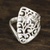 Sterling silver cocktail ring, 'Vine Allure' - Openwork Vine Pattern Sterling Silver Band Ring from India (image 2) thumbail