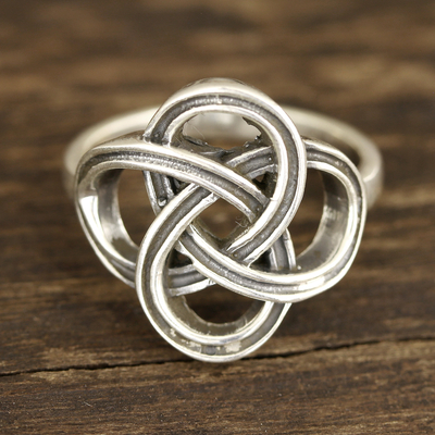 Sterling silver band ring, Celtic Connection