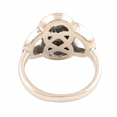 Sterling silver band ring, 'Celtic Connection' - Celtic Sterling Silver Band Ring Crafted in India