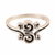 Sterling silver band ring, 'Curling Delight' - Curl Motif Sterling Silver Band Ring from India (image 2a) thumbail