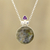Labradorite and amethyst pendant necklace, 'Fascinating Moon' - Labradorite and Amethyst Pendant Necklace from India (image 2) thumbail