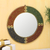 Glass beaded wall mirror, 'Modern Glitter' - Colorful Glass Beaded Wall Mirror from India thumbail