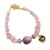Quartz beaded bracelet, 'Purple Gorgeous' - Floral Purple Quartz Beaded Bracelet from India (image 2a) thumbail