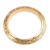 Brass bangle bracelet, 'Floral Classic' - Floral Pattern Brass Bangle Bracelet from India (image 2a) thumbail