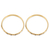 Brass bangle bracelets, 'Delightful Procession' (pair) - Patterned Brass Bangle Bracelets from India (Pair) (image 2c) thumbail