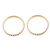 Brass bangle bracelets, 'Delightful Dots' (pair) - Dot Pattern Brass Bangle Bracelets from India (Pair) (image 2c) thumbail