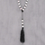 Y-Kette mit mehreren Edelsteinperlen, 'Orb Fusion'. - Y-Kette mit langen Perlen aus mehreren Edelsteinen aus Indien