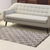 Teppich aus Baumwolle, (4x6) - Teppich aus Baumwolle mit Espresso-Blumenmotiv aus Indien (4x6)