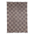 Cotton area rug, 'Creative Blossoms' (4x6) - Espresso Floral Motif Cotton Area Rug from India (4x6)