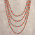 Carnelian and hematite beaded strand necklace, 'Red-Orange Orbs' - Carnelian and Hematite Beaded Strand Necklace from India (image 2b) thumbail