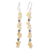 Citrine beaded dangle earrings, 'Gemstone Glimmer' - Citrine Beaded Dangle Earrings Crafted in India