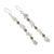 Aquamarine beaded dangle earrings, 'Gemstone Mist' - Aquamarine Beaded Dangle Earrings Crafted in India (image 2c) thumbail