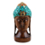 Escultura de madera - Escultura de Buda de madera y resina Kadam de la India