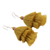 Cotton dangle earrings, 'Tassel Elegance in Maize' - Maize Cotton Tassel Dangle Earrings from India
