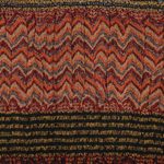 Wool scarf, 'Autumn Waves' - Wave Pattern Wool Scarf from India