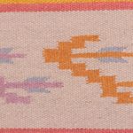 Wool area rug, 'Blossom Dance' (4x5.5) - Floral Geometric Pattern Wool Area Rug from India (4x5.5)