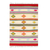 Wool area rug, 'Vibrant Geometry' (4x5.5) - Geometric Wool Area Rug with Ivory Stripes (4x5.5) thumbail