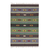 Wool area rug, 'Garden of Stars' (4x6) - Striped Pattern Geometric Wool Area Rug from India (4x6) thumbail