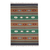 Wool area rug, 'Song of Stars' (4x6) - Geometric and Stripe Pattern Wool Area Rug from India (4x6)