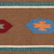 Wool area rug, 'Song of Stars' (4x6) - Geometric and Stripe Pattern Wool Area Rug from India (4x6) (image 2b) thumbail