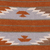 Alfombra de lana, (3x5) - Alfombra de pizarra y lana naranja quemada de la India (3x5)