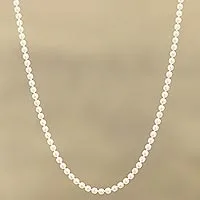 Sterling silver chain necklace, Simple Appeal