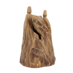 Teak driftwood sculpture, 'Encounter in the Woods' - Eco-Friendly Teak Driftwood Sculpture from India