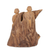 Escultura de madera flotante de teca - Escultura de madera flotante de teca ecológica de la India