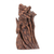 Driftwood sculpture, 'Jungle Wave' - Wavy Sal Driftwood Sculpture by an Indian Artist