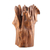 Driftwood sculpture, 'Two Forms' - Natural Sal Driftwood Sculpture by an Indian Artist