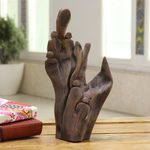 Driftwood sculpture, 'Memories of the Past' - Handmade Abstract Driftwood Sculpture from India