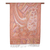 Reversible modal shawl, 'Floral Paisley' - Paisley and Floral Jacquard Woven Shawl in Melon and Rose (image 2c) thumbail